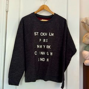 Madewell Size L Grey Sweatshirt